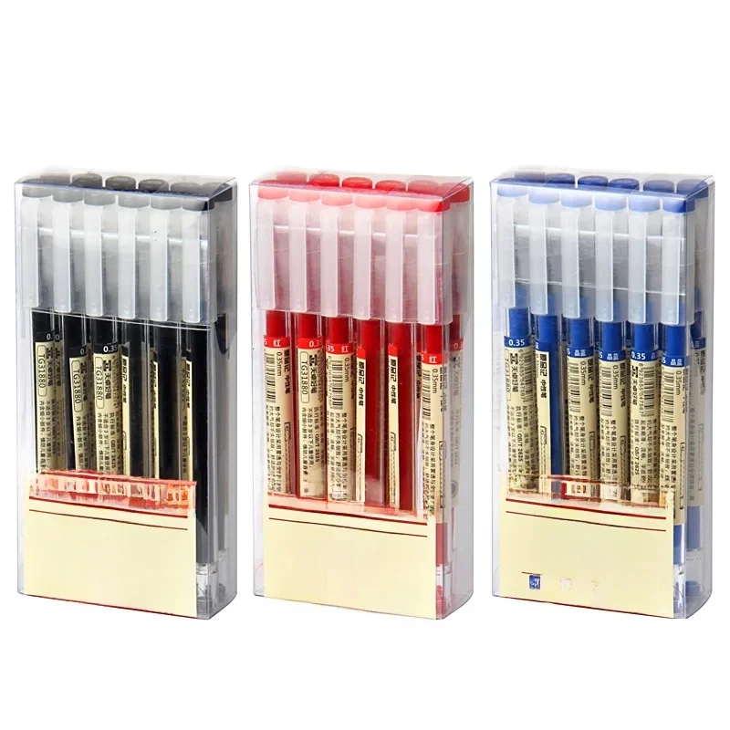 Japan Fine Point Pen 0.35mm Czarny Niebieski Czerwony Atrament Długopis Żelowy Długopis Szkolny Biuro Student Pisanie Artykuły Papiernicze — zdjęcie 2