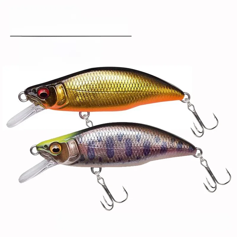 Leurre coulant de type poisson nageur, appât Élidéal pour la pêche au bar ou au brochet, crankbait, 64mm, 7.6g
