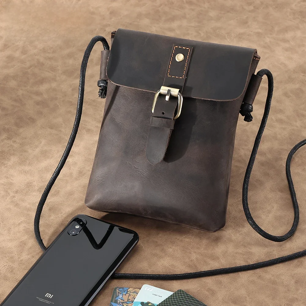 JOYIR Oryginalna skórzana torba na ramię dla mężczyzn Małe torby kurierskie na telefon Etui na papierosy Luksusowa codzienna torba na ramię Nowość — zdjęcie 2