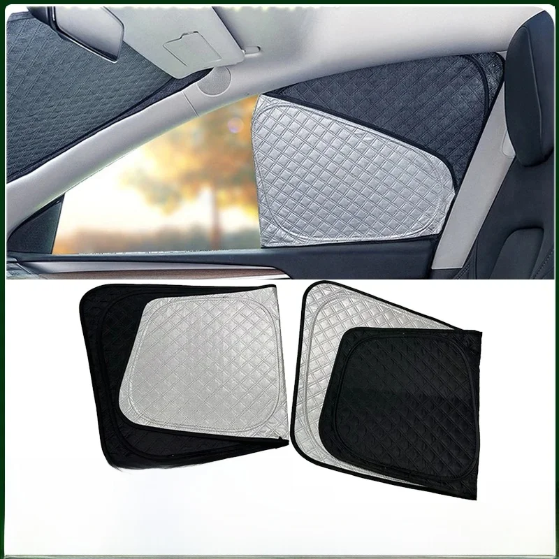 Voor Tesla Model Y Juniper 2025 Venster Zonnescherm Model 3 Highland 2024 Voorruit Zonnescherm Uv-bescherming Shading Netto accessoires - afbeelding 2