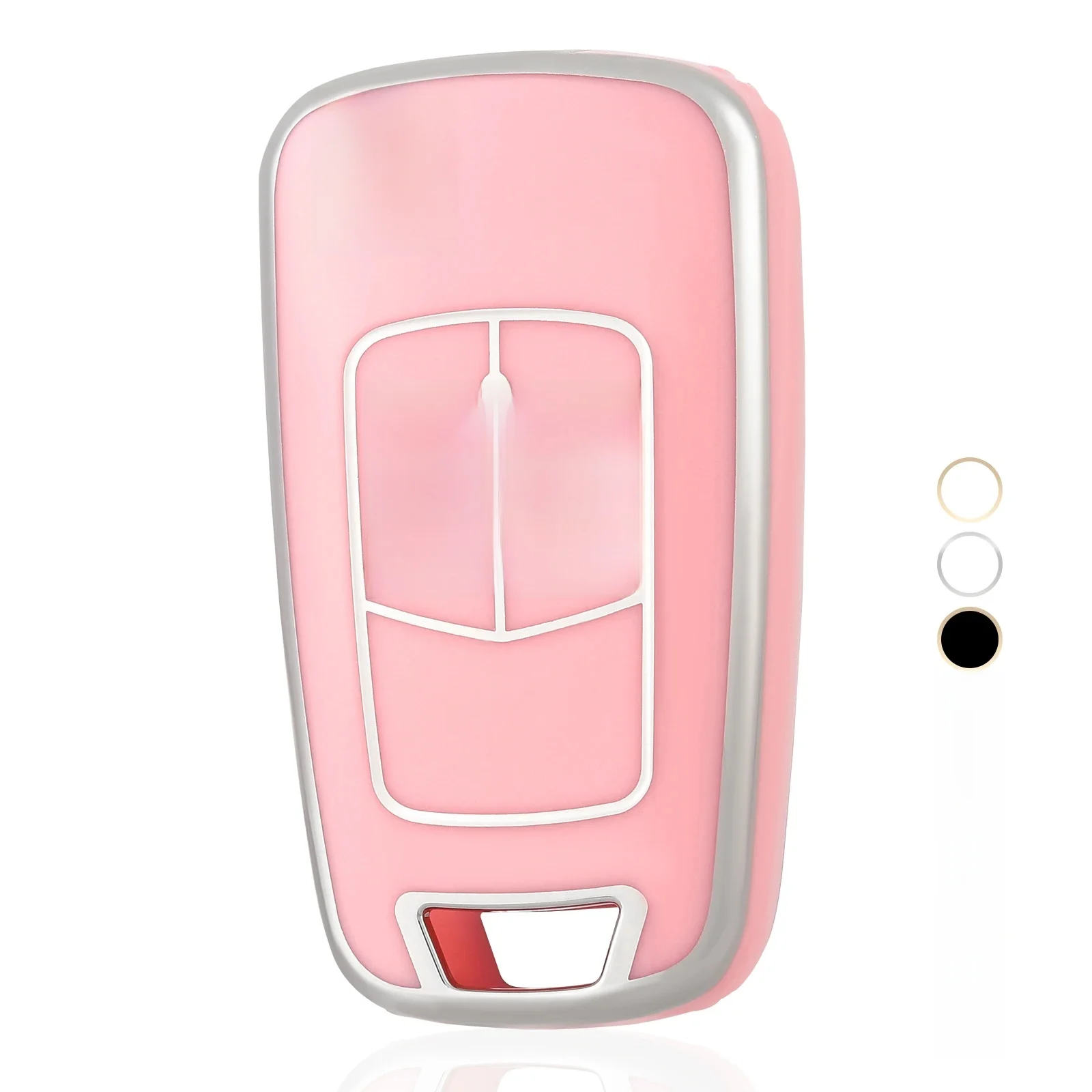 9 couleurs 2 boutons pour Vauxhall Opel Astra J Corsa D Vectra C Zafira L778 Insignia accessoires argent Tpu housse de clé de voiture