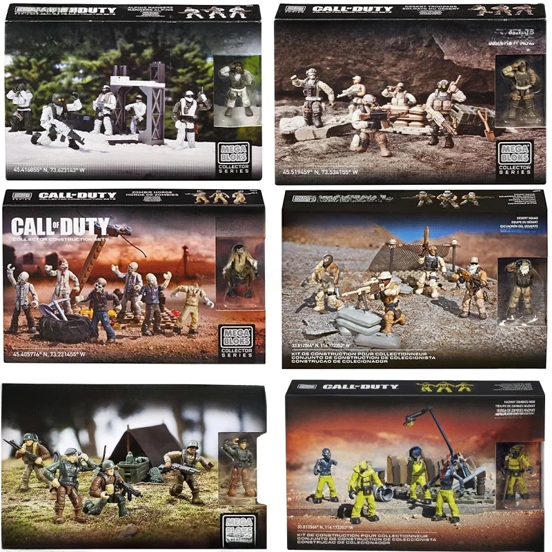 Original Mega Bloks Call of Duty Collector Construction Series Anime Spiel Actionfigur Kinderspielzeug Figur Geburtstagsgeschenke