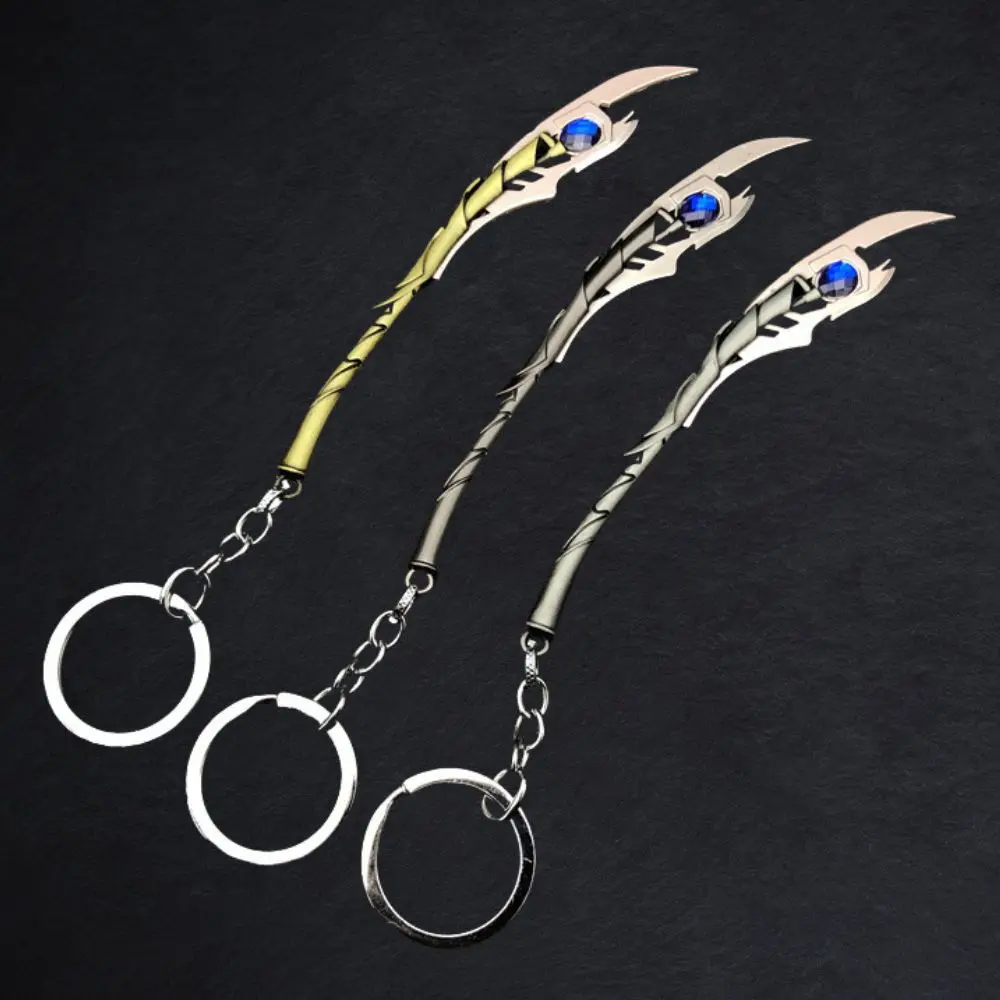 

Loki Mind Scepter Keychain Pendant Mind Stone Owner Keyring Cosplay Prop Gift Men Women Backpack Jewelry Halloween Accessories