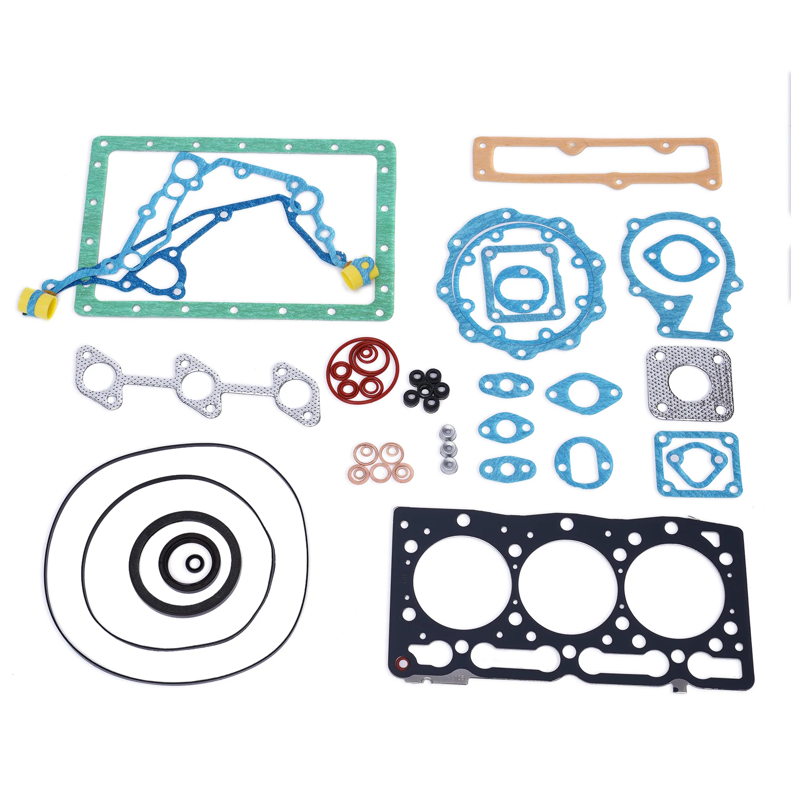 Cylinder Head  W/ Full Cylinder Gasket Kit 3 Cylinders Fit For Kubota D1305 Engine Excavator