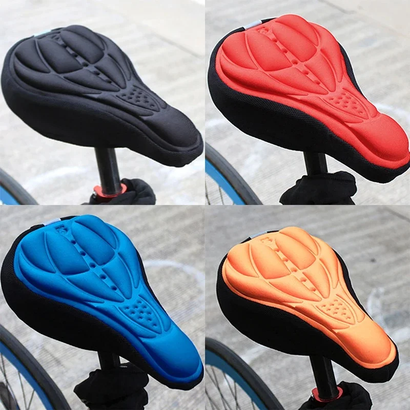 AliExpress MTB Mountain Bike Cycling Thickened Extra Comfort Ultra Soft Silicone 3D Gel Pad Cushion Cover Bicycle Saddle Seat 4 Colors