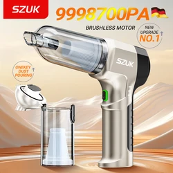 SZUK Powerful Vacuum Cleaner 9998700PA Mini Cordless Portable Car Vacuum Cleaner for Home Appliance Handheld Blower Car Cleaner