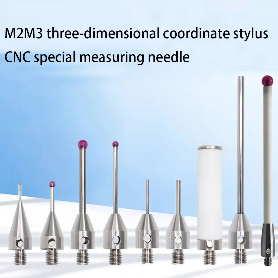 M2 Ruby Three-dimensional Stylus Three-coordinate Probe Needle Probe Accessories Ceramic Extension Rod Replaces Renishaw