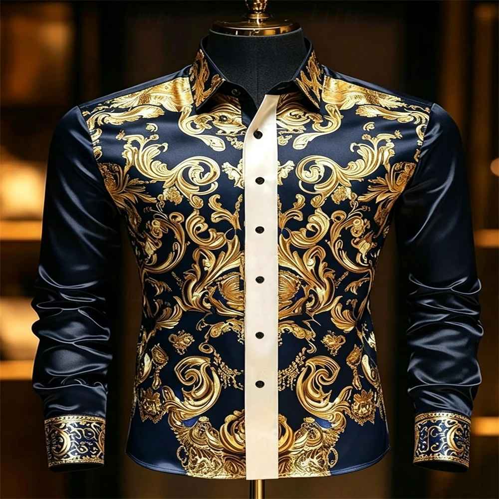 Herren Luxus-Satin-Langarmhemd – Mens Satin Silk Dress Shirt Bewertung und Preis