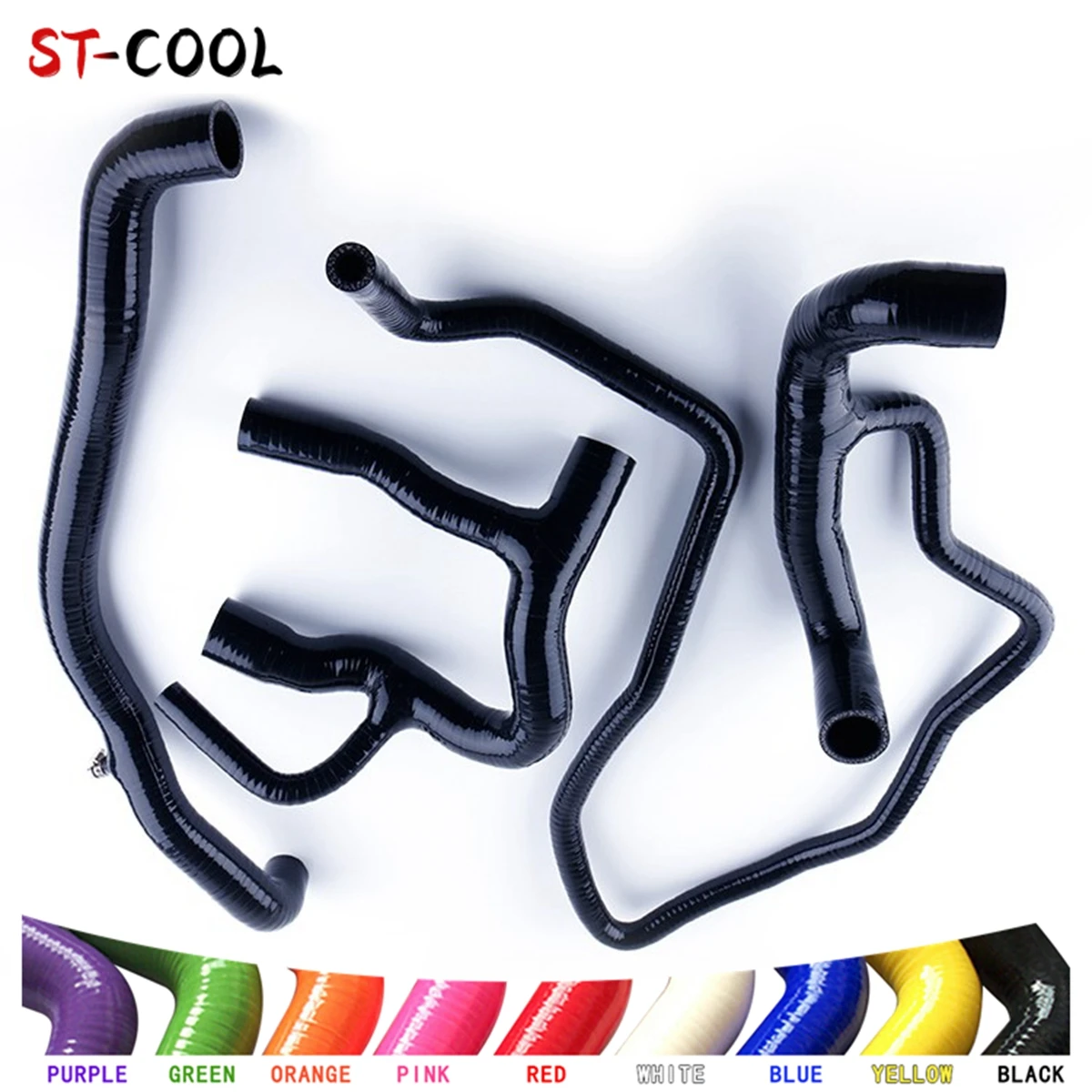 

For 1998-2007 Land Rover Defender 2.5 TD5 1999 2000 2001 2002 2003 2004 2005 2006 Water Radiator Silicone Hoses Kit Piping 3Pcs