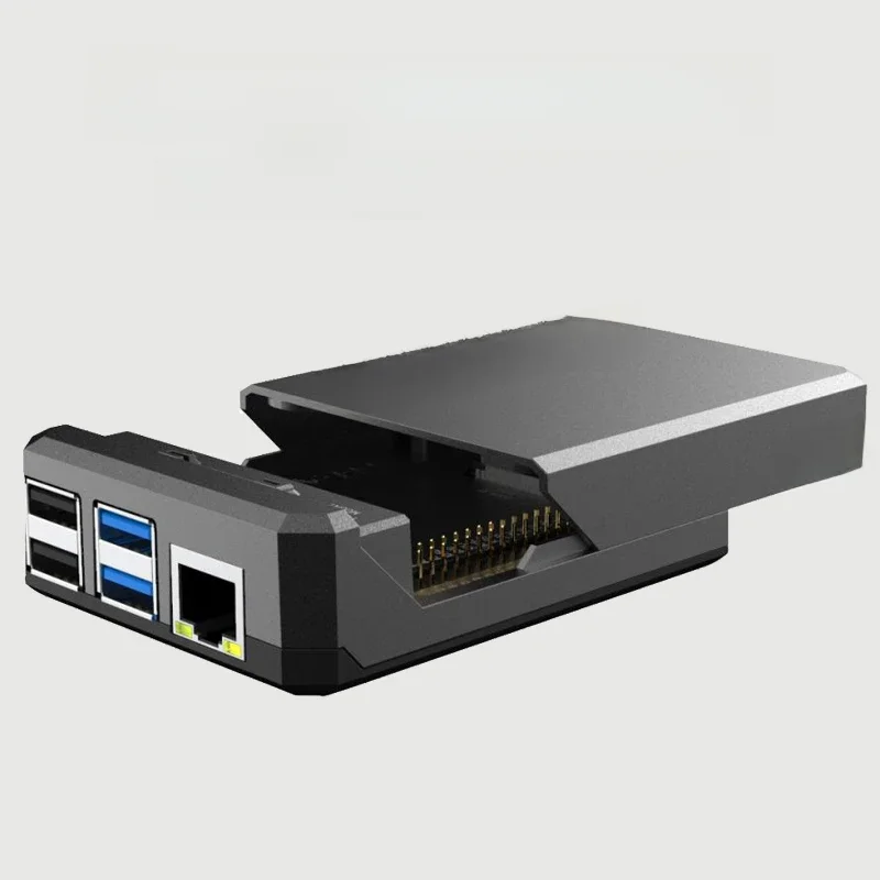 Obudowa Argon NEO Raspberry Pi 4 Aluminiowa metalowa obudowa Przesuwna pokrywa magnetyczna Pasywny radiator chłodzący Opcjonalny wentylator dla Pi 4 B — zdjęcie produktu 7