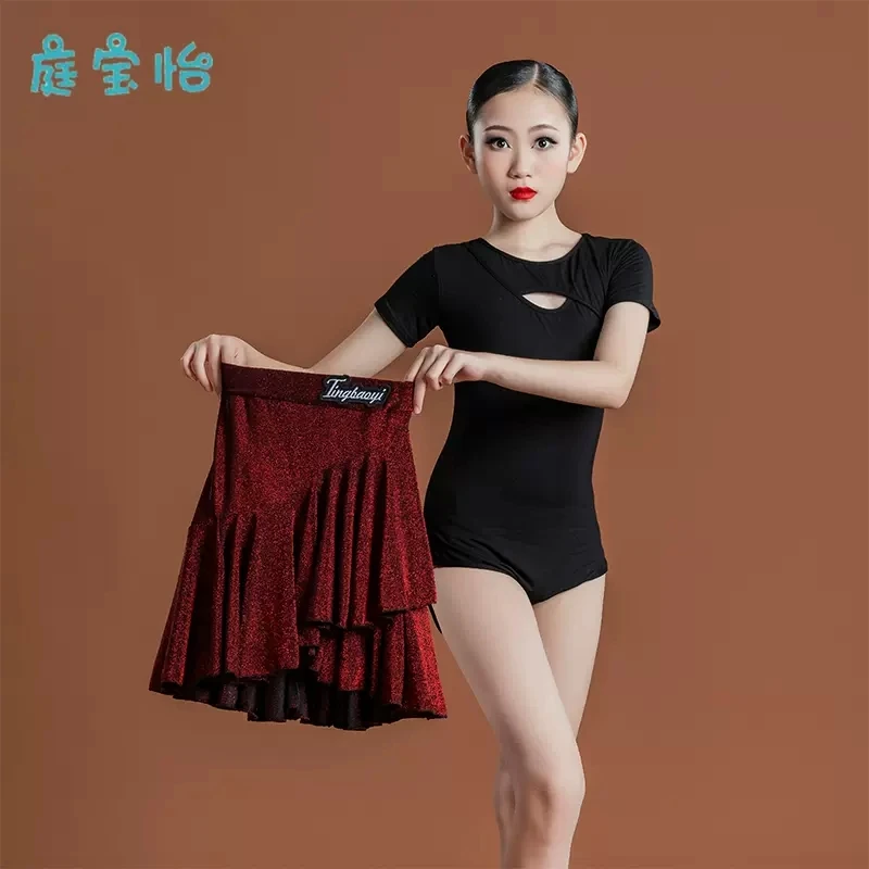 Children\'s female Latin dance standard training dress festival high-end table performance dress professional competition separat