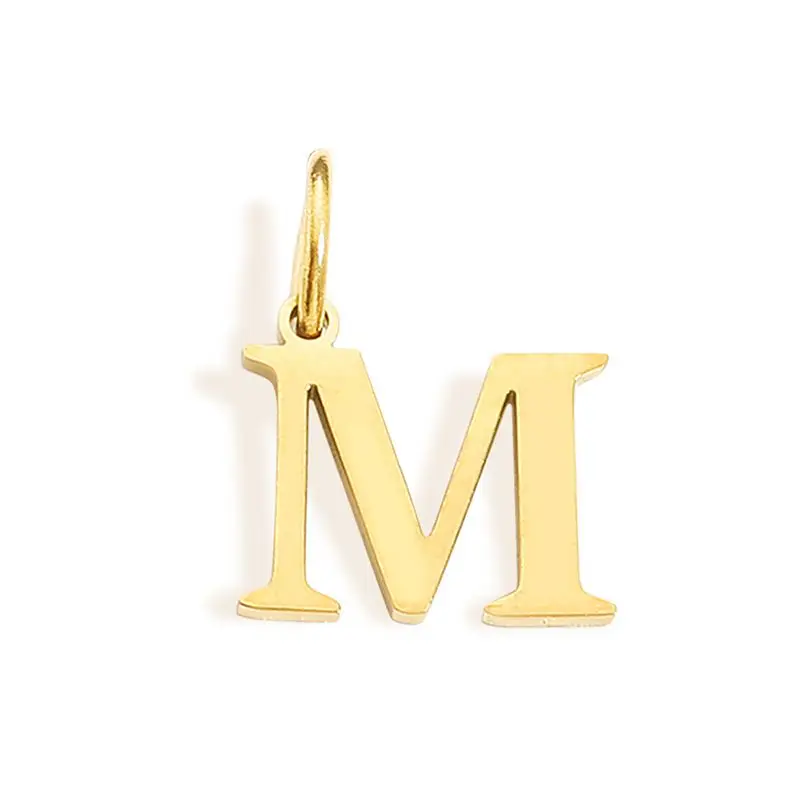 CARLIDANA Neuerscheinung Minimalistische Brautjungfern-Anhänger Edelstahl Initial-Buchstabe Runde Schlangenkette für Sie Anhänger-Halskette