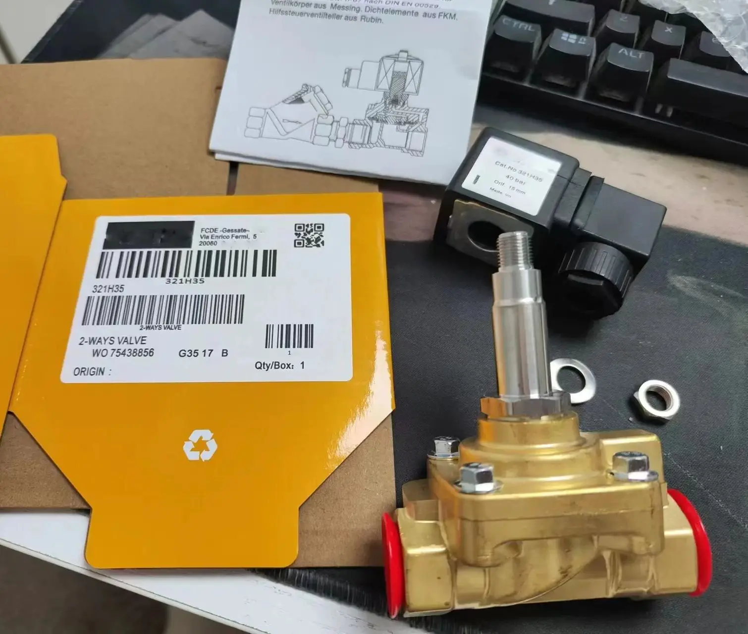 321H36 322H35 322H36 Original Hydraulic Valve – Solenoid Valve for Industrial Machines