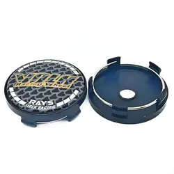 4PCS/Lot 60MM Car Wheel Center Caps for DS Racing WHEEL Emblem Logo Car Dust CoverStyling