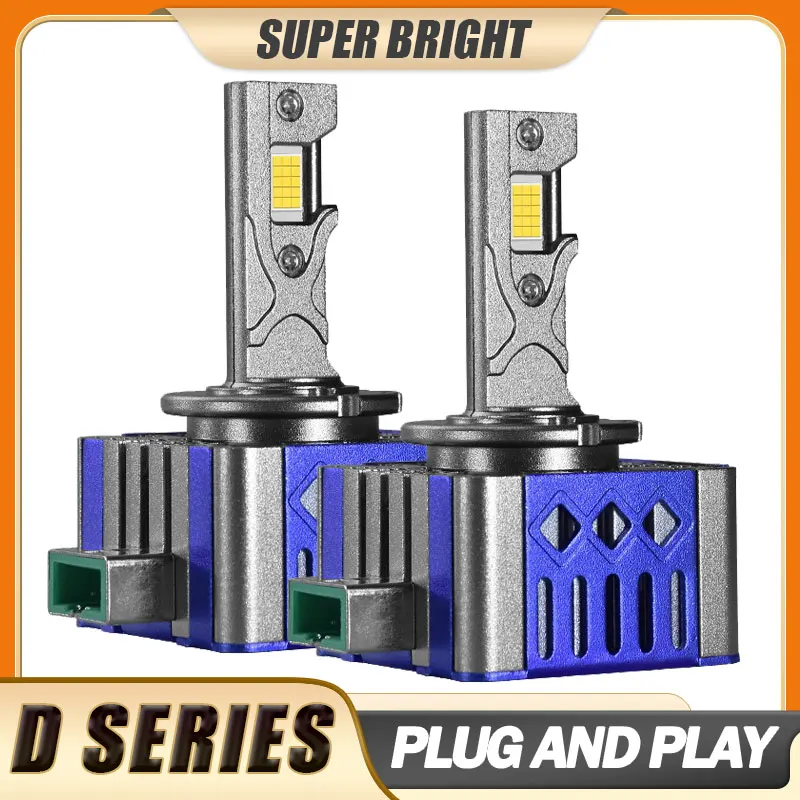 D1S D3S LED Car Headlight Canbus HID D1R D3R Led Xenon Bulb 1:1 Turbo Led Car Lamp Auto Light 6000K Plug and Play Headlamp