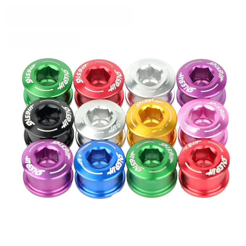 AliExpress HASSNS Chainring Bolts 5Pcs Integrated Crankset Mtb Chainwheel Screws Monoplate Cranks Bicycle Dental Plate 6.5mm Mountain Bike