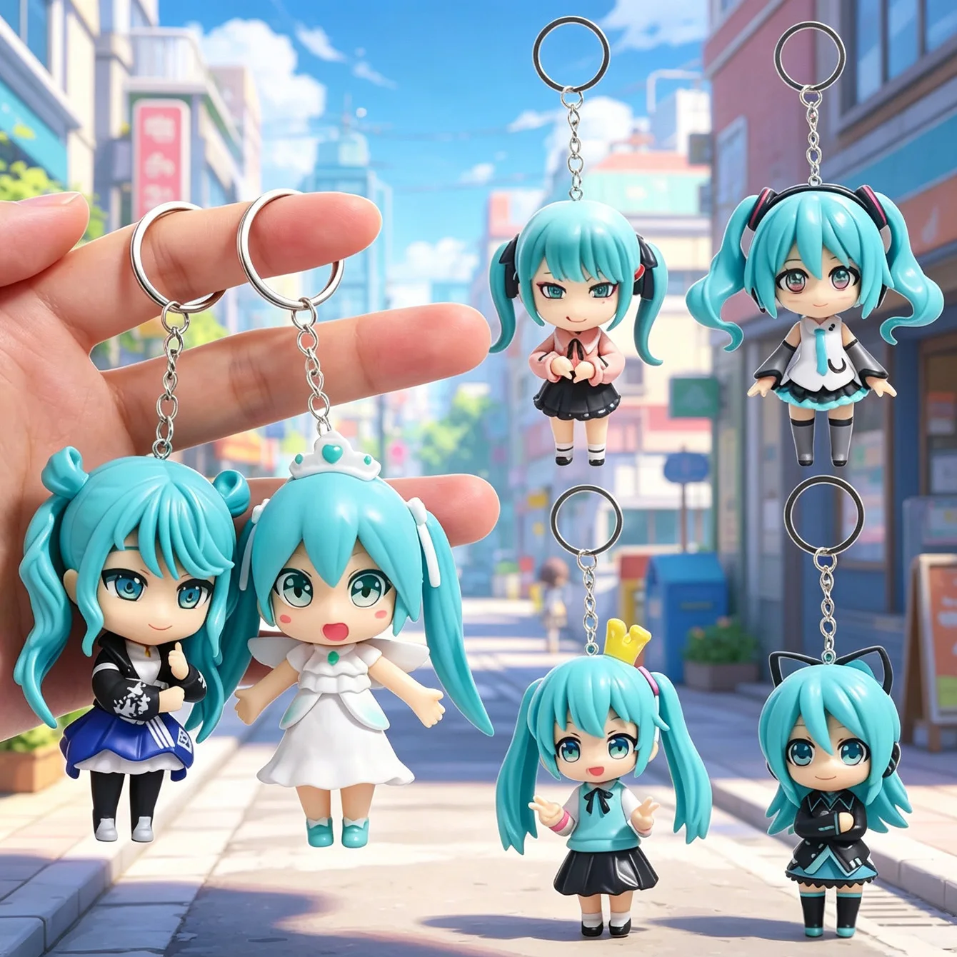 chaveiros-tematicos-vocaloid-hatsune-miku--chaveiros-de-mini-figurinhas-fofas--acessorio-colecionavel-para-chaves-mochilas-e-celulares