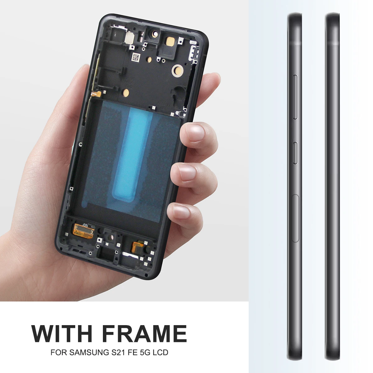 AMOLED S21FE LCD For Samsung S21 FE 5G G990/U G990B/DS G990E LCD Display touch screen With Frame Digititer Assembly