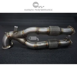 KUNGFU PERFORMANCE EVO2 EA855 Cast Decat Downpipe For Au di RS3 8V 2.5 TFSI TTRS 8S 367PS QUA TTRO 2017+