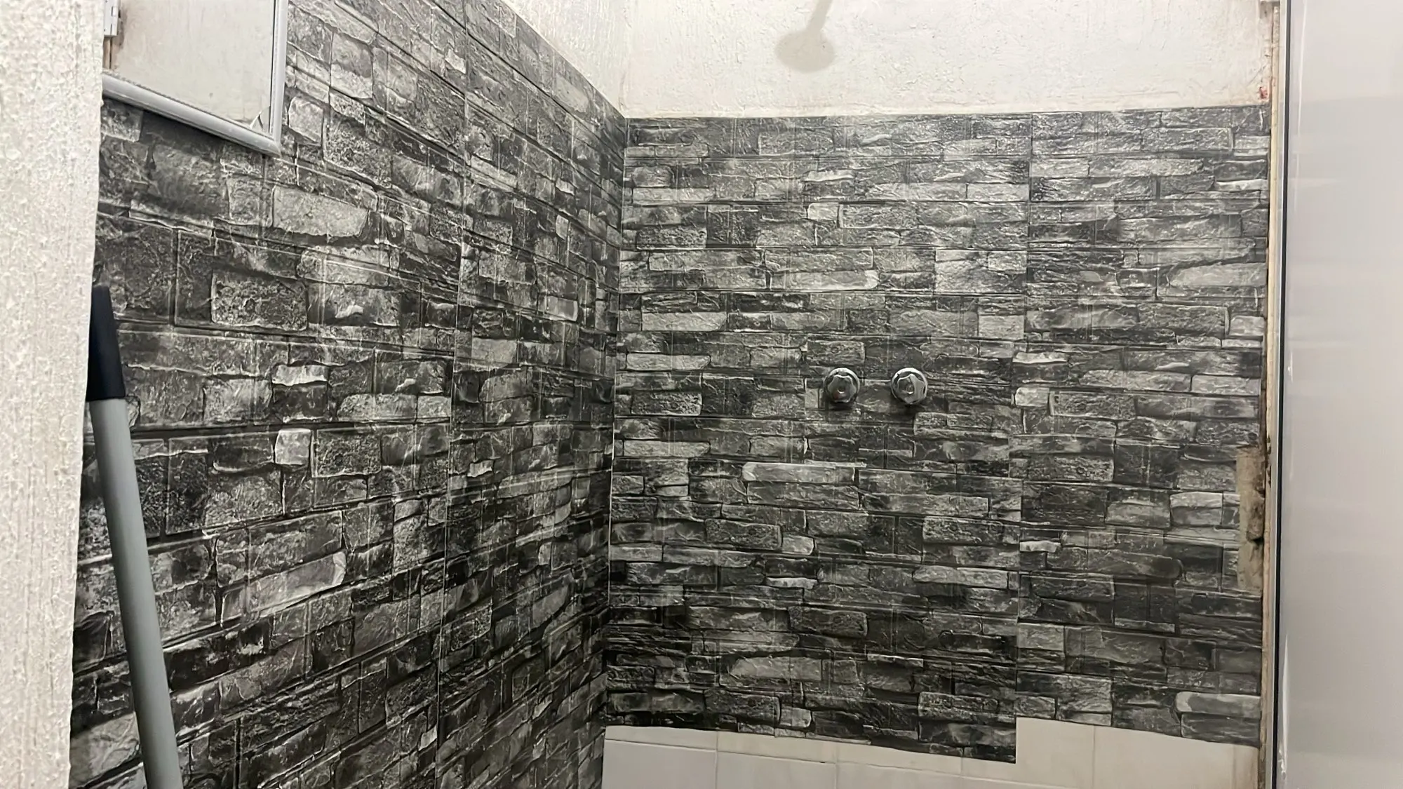 3D Self-Adhesive Wallpaper Continuous Waterproof Brick Wall Stickers Living Room Bedroom Children's Room Home Decoration photo review