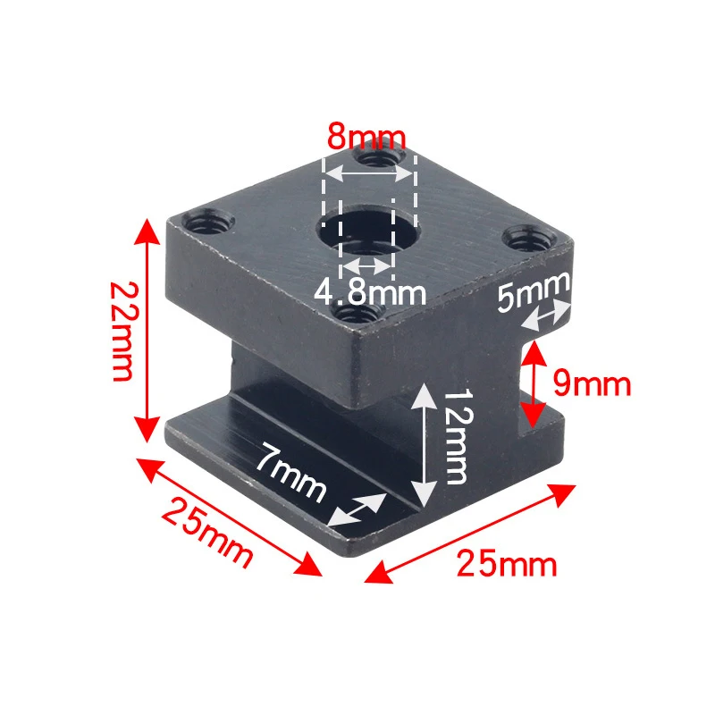 Z044MT 2 Position Tool Post Metal Blade Adapter with Screw for Mini Rotary Lathe Machine