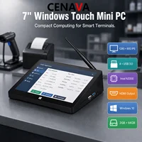 CENAVA H7S 7 Inch Touch Panel PC N3500 Win10 2GB 64GB  PoE Industrial Computer For Kiosk Factory Control  Touch Screen Mini PC