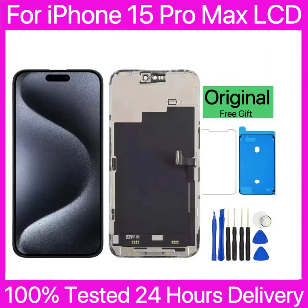 

A+++ NEW Quality OEM for iPhone 15 Pro Max LCD Display Touch Digitizer Assembly Soft OLED For iPhone 15 pro max LCD Screen Repai