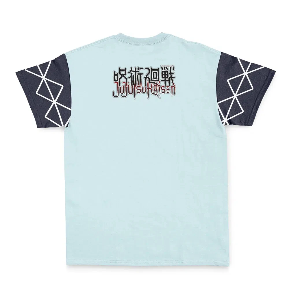 Men's Jujutsu Kaisen Yuji Itadori Ryomen Sukuna Split Face Front Back Matching T-Shirt, Raglan Sleeve Anime Otaku Streetwear Sho
