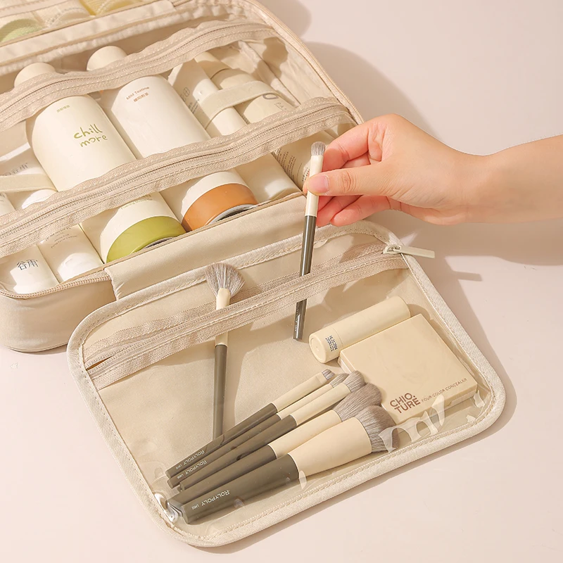 New Hanging Cosmetic Bag for Women Portable Storage Makeup Organizer Large Capacity Travel Toiletry Storage Bags