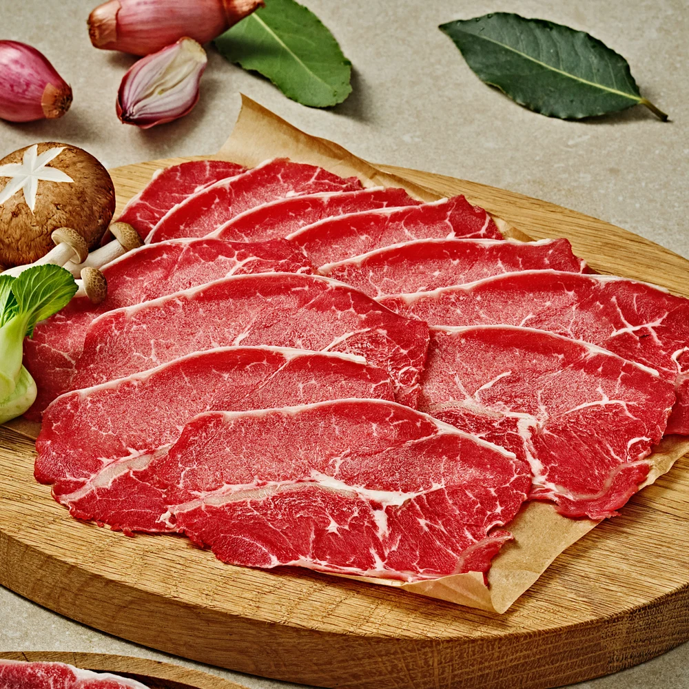 Cola de aleta de mandril de carne de res Nuri fresca para asar, 250 g x 4 paquetes