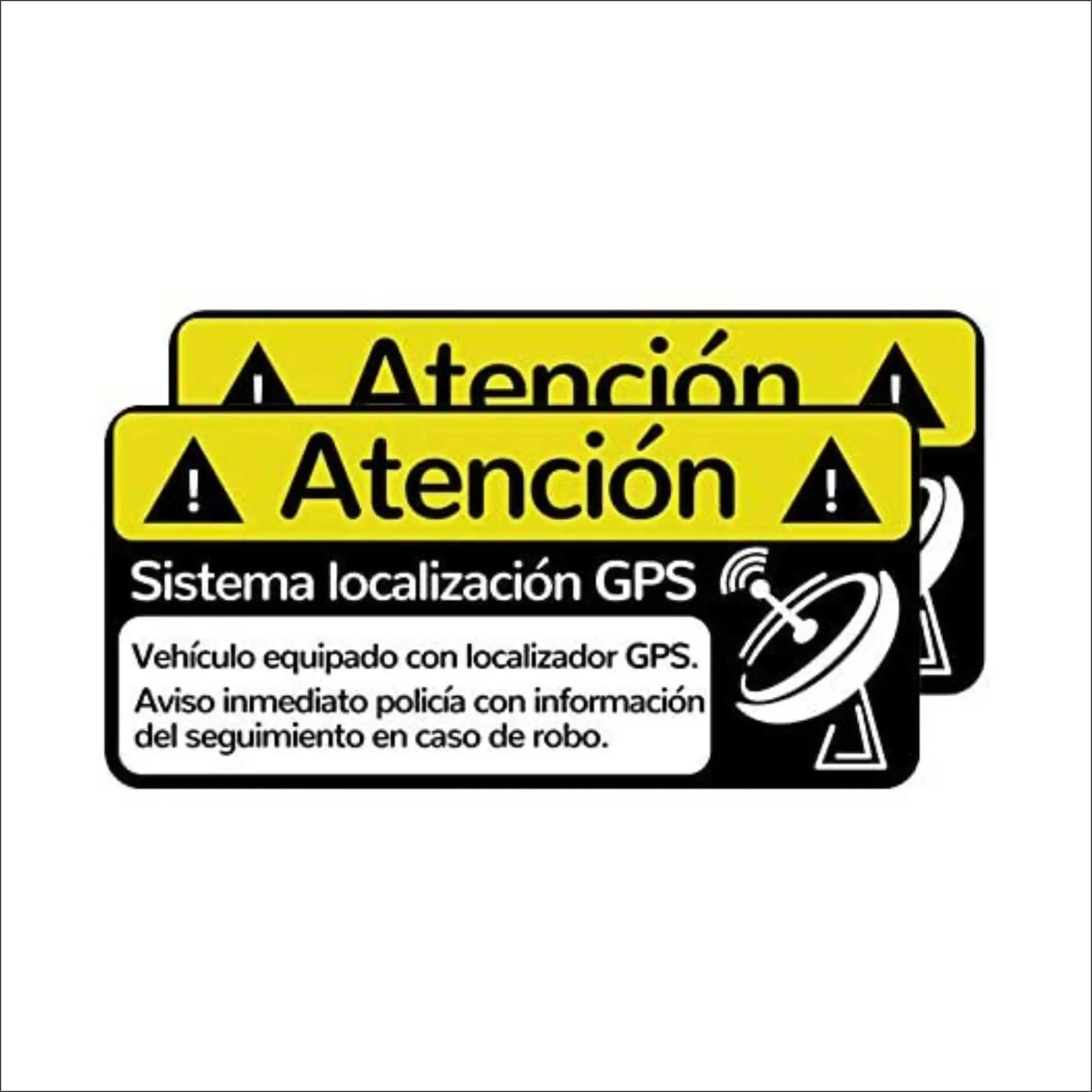 2 x Vinyl sticker sticker sticker Alarm Warning System GPS Car Motorcycle, Vinyl Alarm Motorcycle