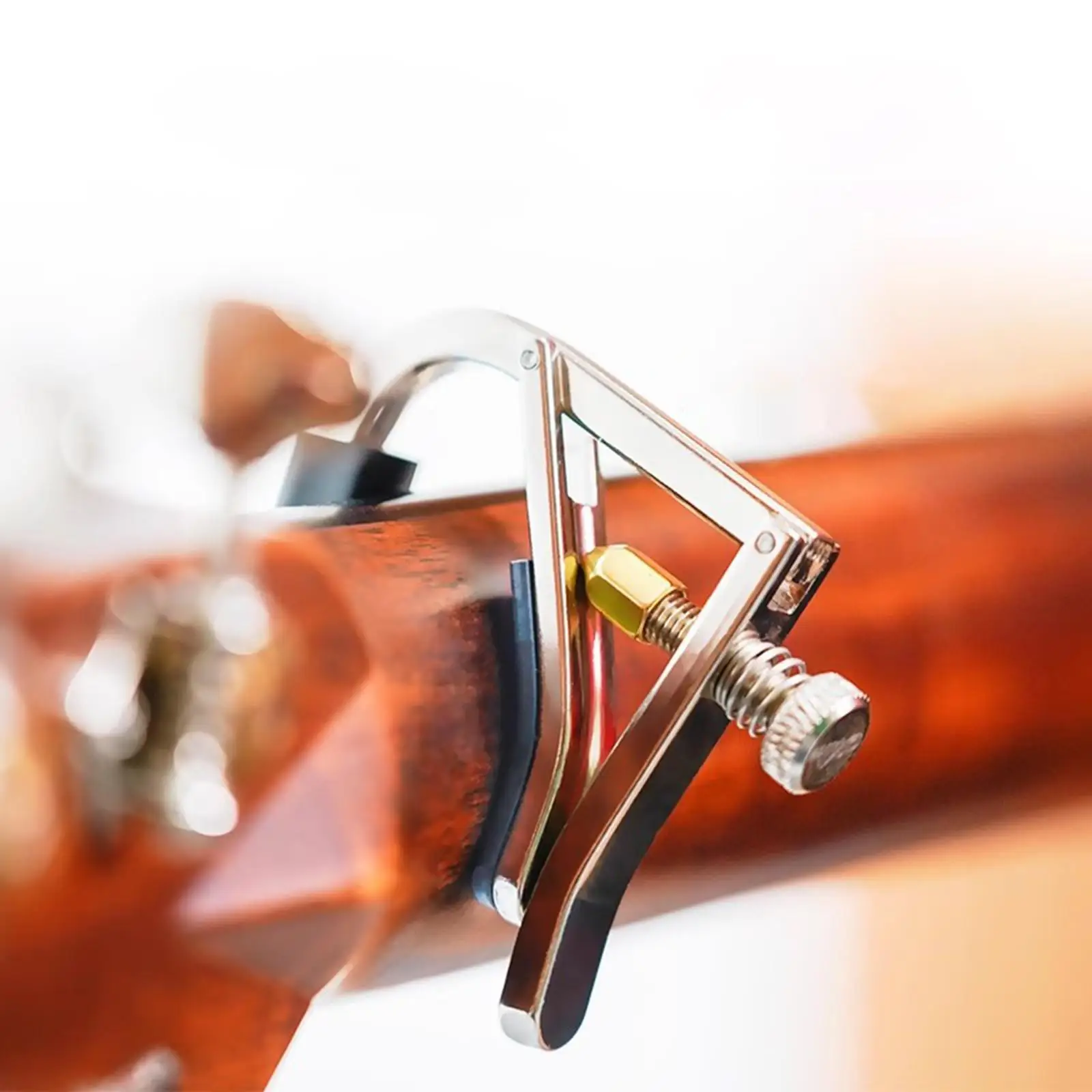 Cejilla de guitarra de Metal, Clip Kapo antideslizante ajustable para guitarra eléctrica acústica, guitarra clásica, piezas de accesorios musicales