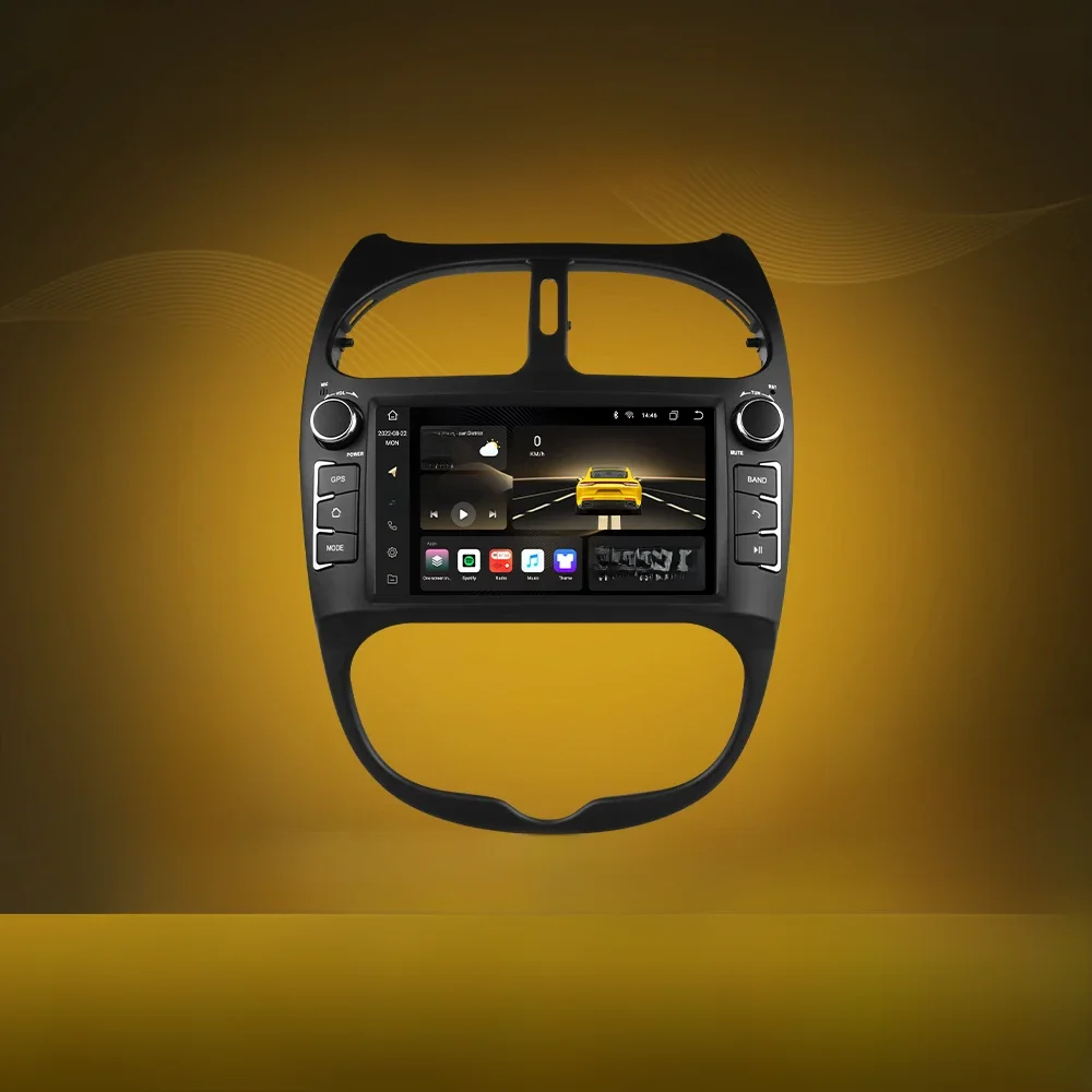 Hizpo 7862 2din Android 12 Auto Radio Für PEUGEOT 206 206CC 206 SW 2000-2008 Auto Multimedia Player