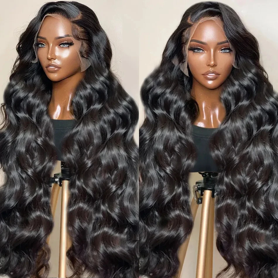 Brazilian Body Wave 13x6 HD Lace Front Wig 28 30 Inch Transparent 13x4 Water Wave Frontal Human Hair Wigs For Women 220 Density