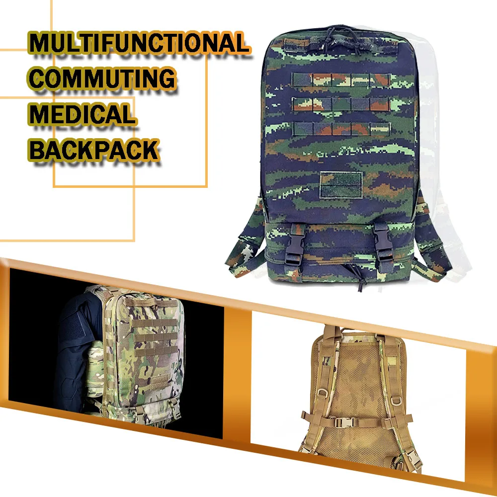 

TACOPSM-9 Многофункциональный медицинский рюкзак для поездок на работу Molle System Assault Medical Emergency Kit Аптечка первой помощи для охоты на открытом воздухе