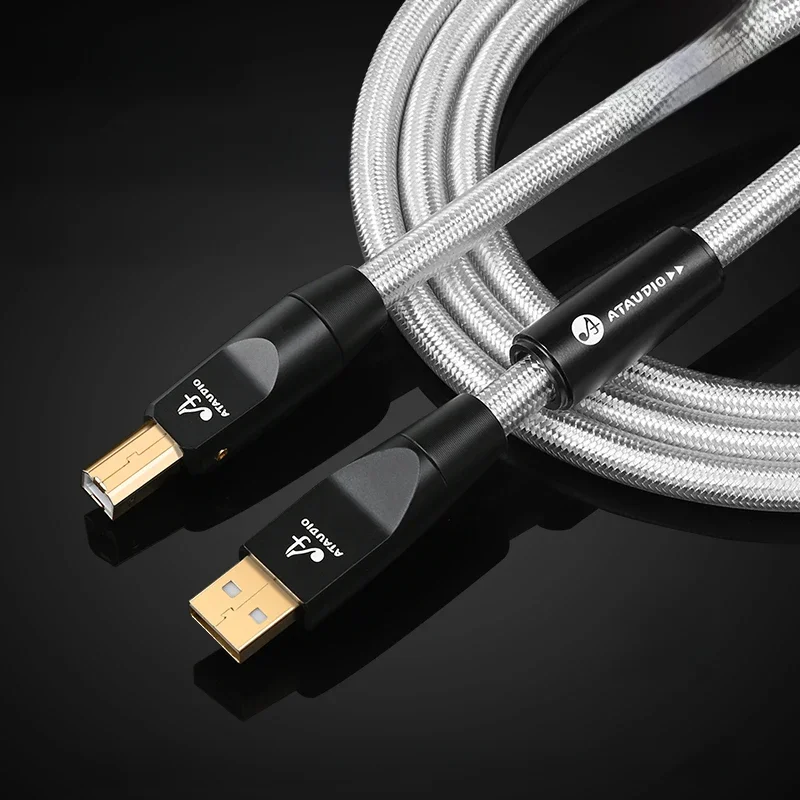 Kabel USB ATAUDIO Hifi DAC A-B C-B C-C Cyfrowy Kabel Audio AB A do B High-End Typ A do Typ B Hifi USB OTG Kabel TypeC — zdjęcie produktu 7