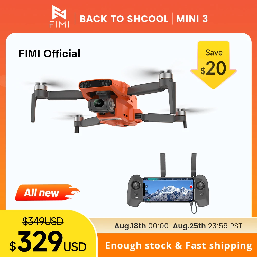 

FIMI MINI 3 FIMI X8 MINI V2 камера 245g Ультра-легкий 4k Профессиональный Дрон с 3-осевой шарнирной камерой автоматический режим возврата 9 км Расстояние мини