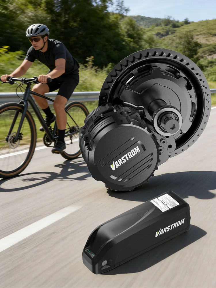 Tongsheng Mid-Drive E-Bike Kit TSDZ16 Motor 48V 1000W Elektromotor E-Bike Umbausatz, EKD01 Mini DZ40 Display 0-5 Stufen, BB 68-73mm Halterungsgröße, Max. Drehmoment 160Nm