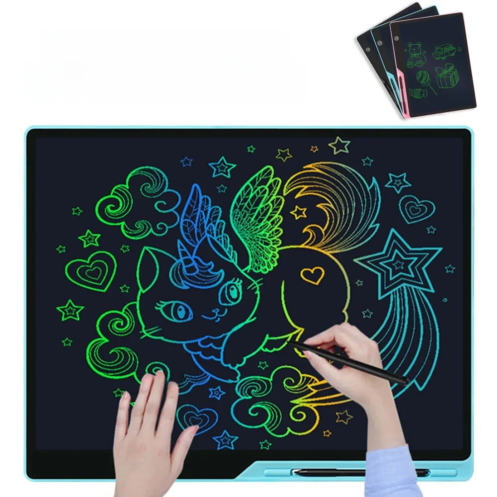 Tablette d'écriture pour enfants, jouets éducatifs, planche à dessin LCD 10/16 pouces, cadeaux pour enfants, chargement USB, Doodle, bloc d'écriture électronique