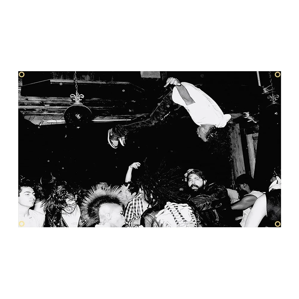 90x150cm Die Lit Music Plakat Flaga Baner Dekoracja Gobelin FLAGCORE — zdjęcie 2
