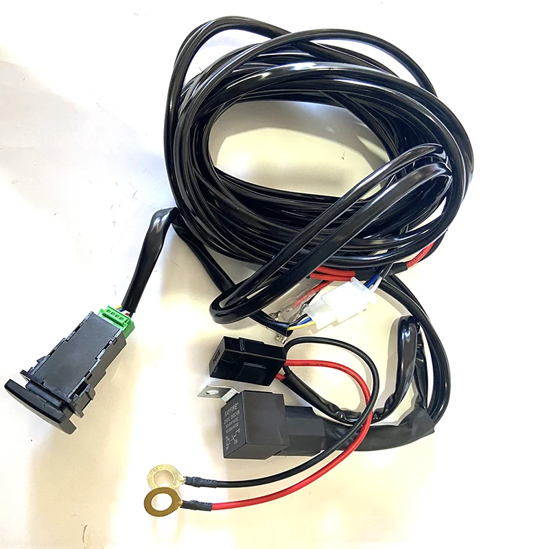 Car LED Spot Lights Eletrict Electrical Appliances Switch With Cable For 2019 2020 2021 2022 Suzuki Jimny Jb74w JB64 Accessories
