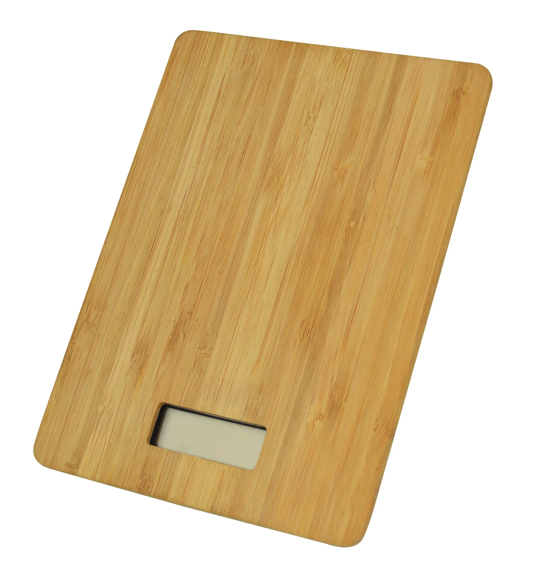 JOCCA-Balança Digital de Cozinha, Balança Eletrônica Portátil com Madeira de Bambu e Display LCD,