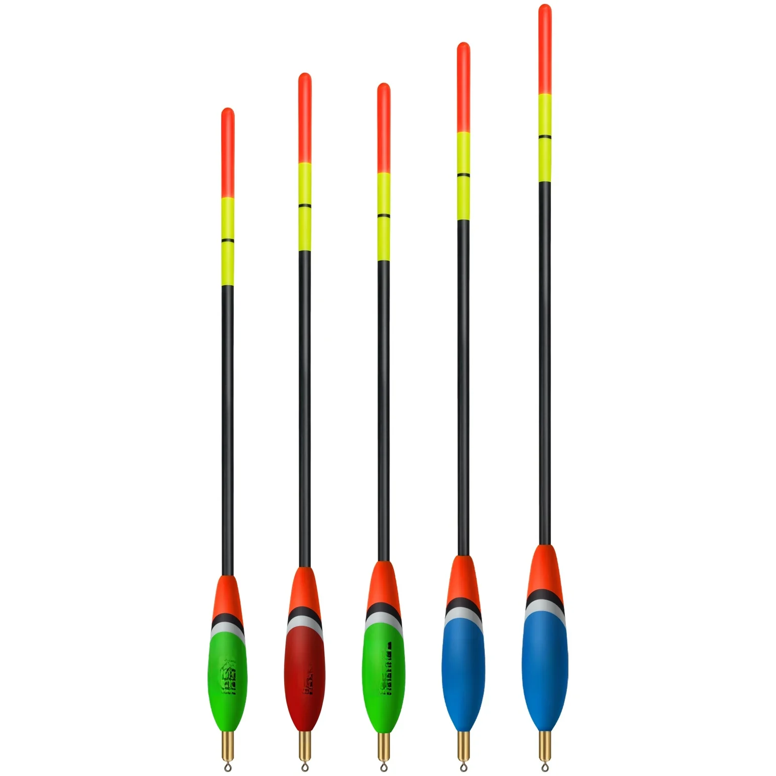 THKFISH 5 piĂšces taille mixte roche flotteurs de pĂȘche Balsa bois poids queue pĂȘche Slip Bobber flotteur pour la pĂȘche Ă la carpe Bobbers verticaux