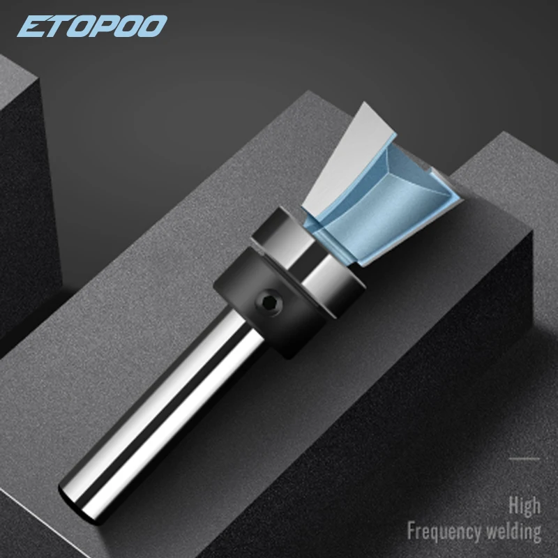 1PC 1/4" (6.35mm) 14.2mm 15.2mm 15mm Diamond dovetail knife PCD Dovetail Cutter Diamond Wood Cutter Furniture Solid Wood Plywood