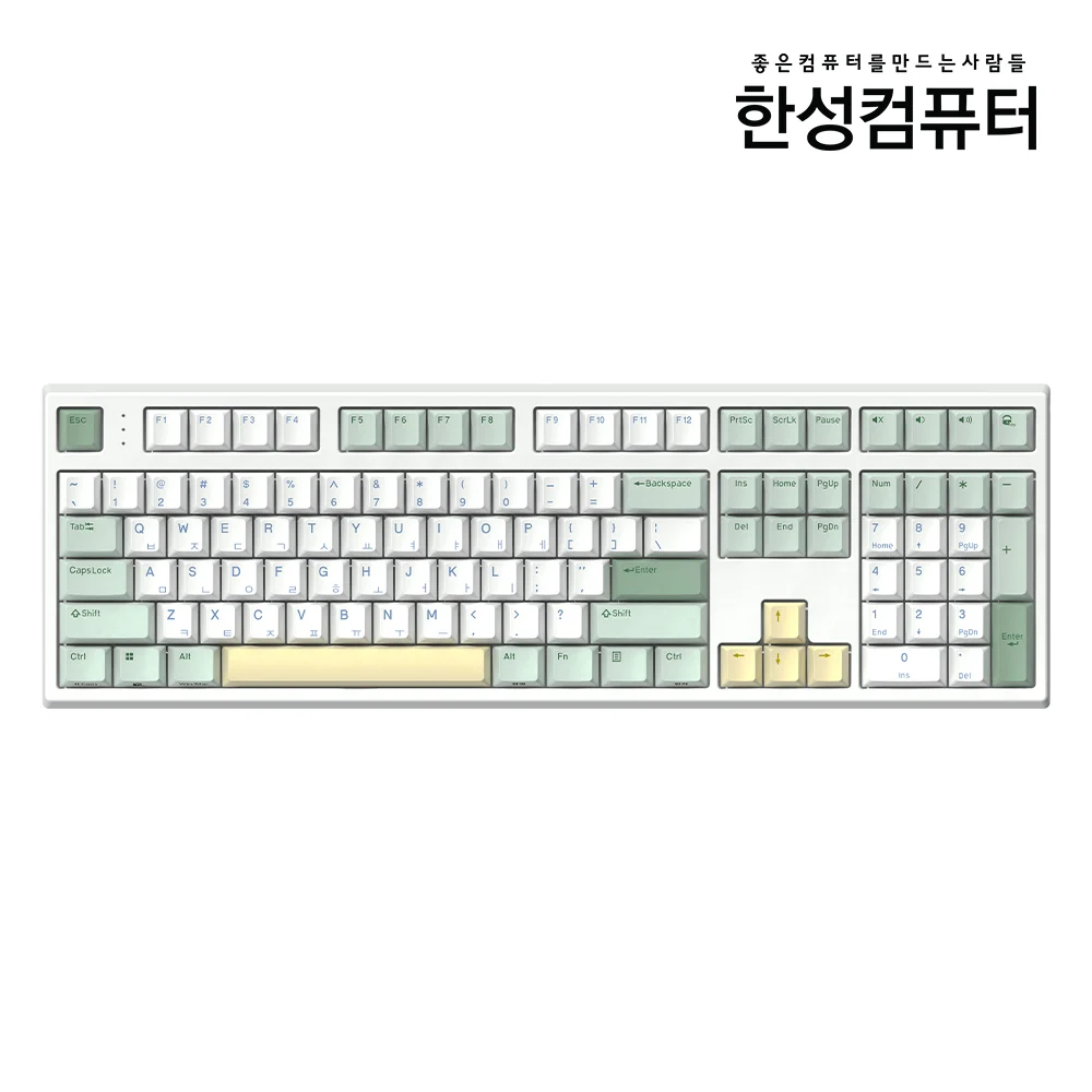 한성컴퓨터 GK787SE OfficeMaster 8K 저소음 윤활 기계식 키보드 토독 (브라운슈가 토독 35g/넌클릭)