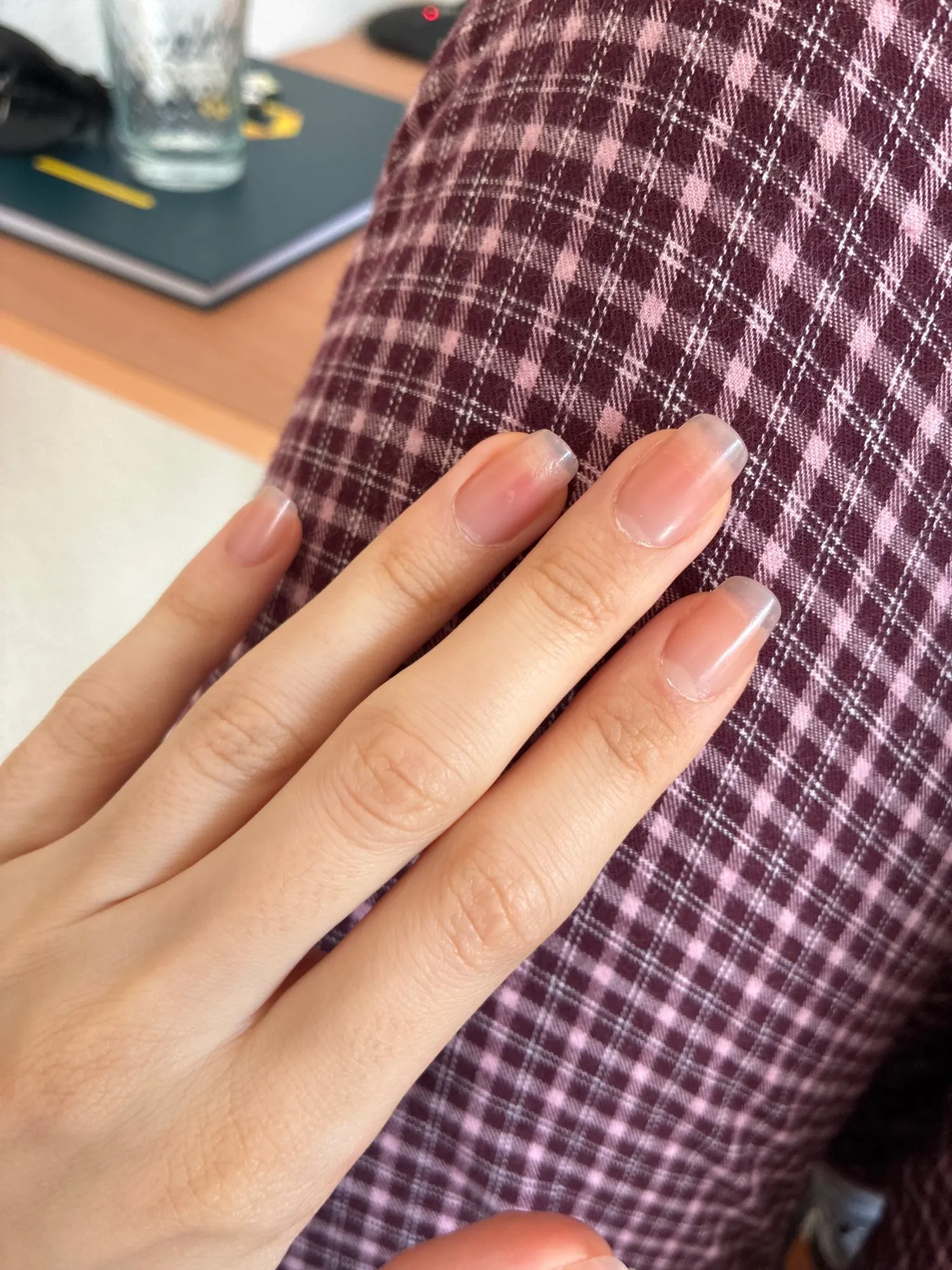 30Pcs Matte Nude Fake Nail Fashion Press on Quick Extension Wearable False Nails Simple Full Cover Nail Tips Manicure Nail Art photo review