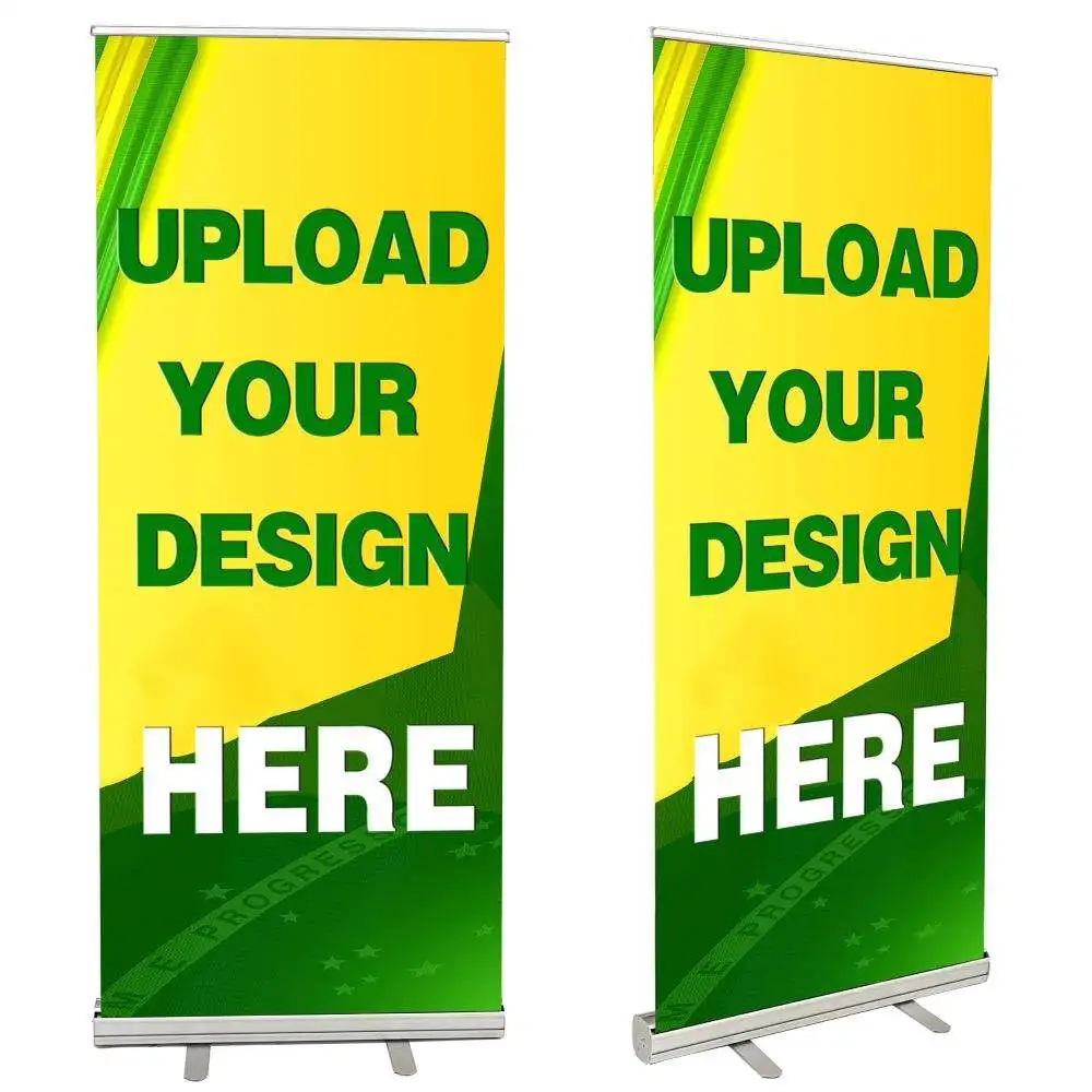 Wholesale Advertising Pull Up Banner Stand Retractable Roll Up Banner CMYK Digital Printing