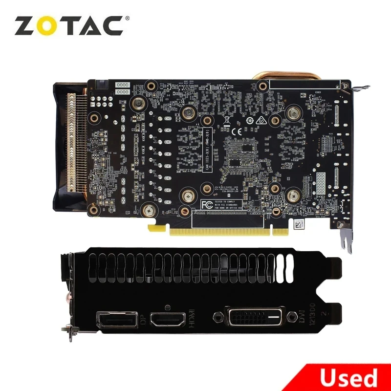 ZOTAC-tarjeta gráfica para videojuegos RTX 2024, 6GB, GPU, RTX2060, GDDR6, 192bit, 2060 usada