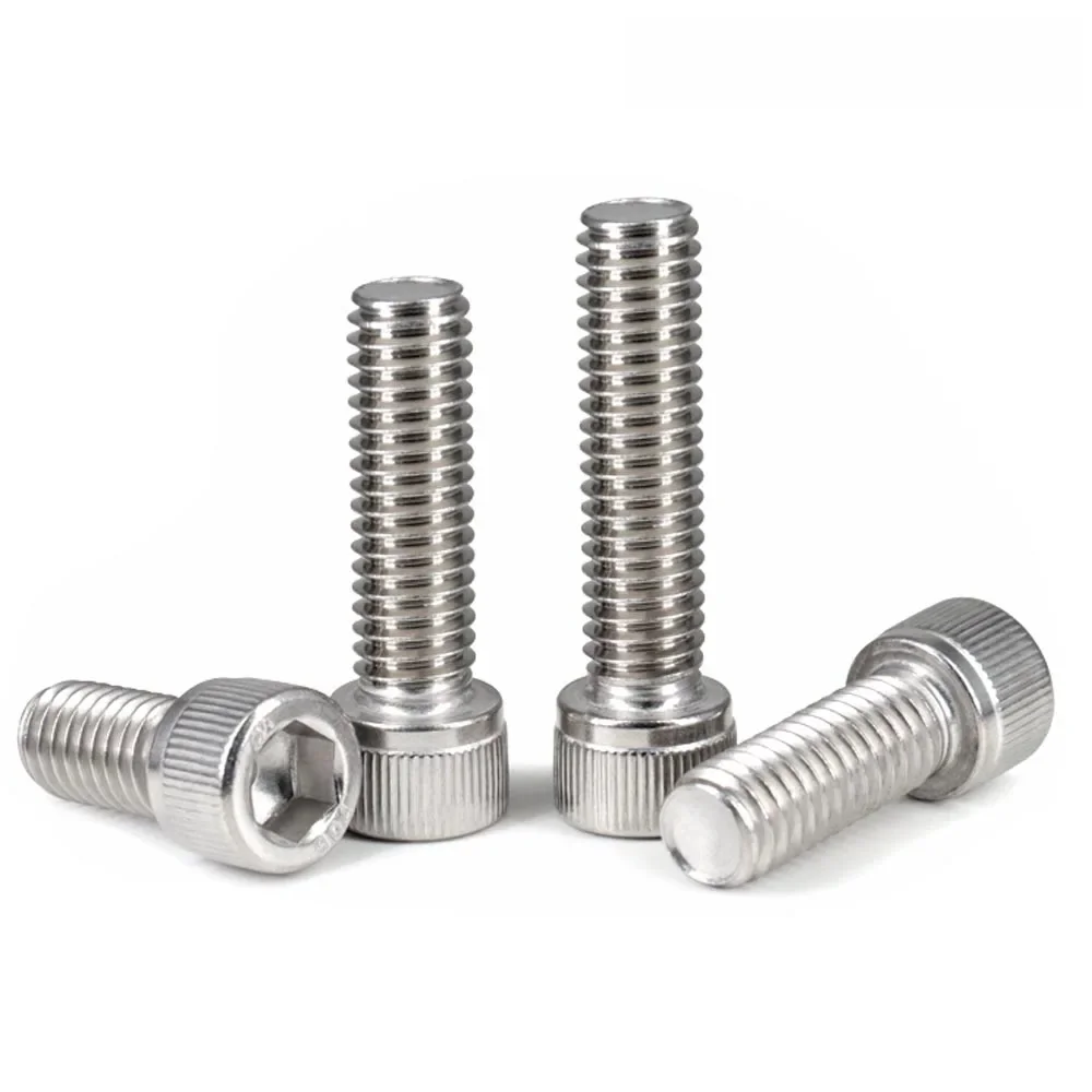 2/10/50pcs FONDATION UNC 0 #2 #4 #6 #8 #10 #12 # NOUS Fine Filetage Grossier 304 Hexagonal En Acier inoxydable À Six Pans Creux Allen Boulon À Tête de Vis