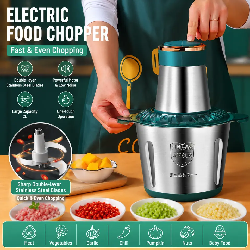 PICADORA DE CARNE ELÉCTRICA 250W